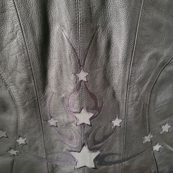 First Classic Women's Black Leather Vest Small - Picture 6 of 10